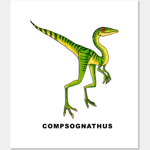 Compsognathus Wall Art by lucamendieta